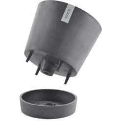 ECOPOTS Venice Met Onderschaal - Grijs Ø 30 Cm -Aanbiedingen Intieme Eden Winkel 1535548875 2 600