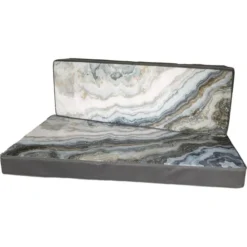 Palletkussens Marmerprint 80 × 120 Cm - Set Van 2 Stuks