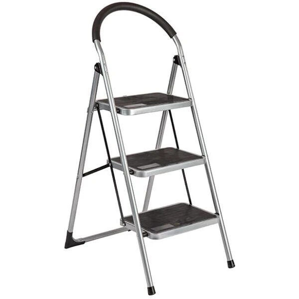 Trapladder Staal KING - 3 Brede Treden 3 Trapladder Staal KING - 3 Brede Treden