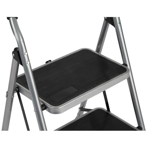 Trapladder Staal KING - 3 Brede Treden 4 Trapladder Staal KING - 3 Brede Treden - Afbeelding 2