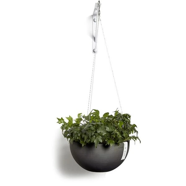 ECOPOTS Brussels Hanging Basket - Antraciet Ø 27 Cm 3 ECOPOTS Brussels Hanging Basket - Antraciet Ø 27 Cm