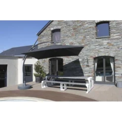 Parasol EASY SUN XL Premium Kit Vierkant 320 Cm - Antraciet -Aanbiedingen Intieme Eden Winkel 1615363432 2 600