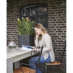 CAPI Bloembak Vierkant Smooth NL 30 × 30 × 30 Cm - Zwart -Aanbiedingen Intieme Eden Winkel 1636980323 4 600