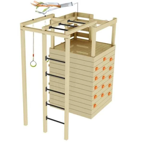 Houten Speelhuis Cross Fit - 131 × 264 × H 242 Cm 5 Houten Speelhuis Cross Fit - 131 × 264 × H 242 Cm - Afbeelding 3