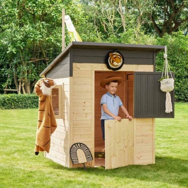 Houten Speelhuis Santa Monica - 127 × 160 × H 160 Cm 5 Houten Speelhuis Santa Monica - 127 × 160 × H 160 Cm - Afbeelding 3