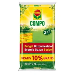 Compo Budget Gazonmeststof 3 In 1 - 20 Kg + 10% Gratis