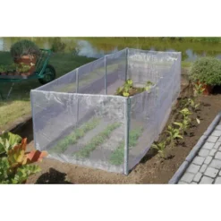 Insectengaas Met Palen 0,7 × 4 M - Set Van 2 Stuks