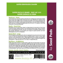 Basilicum Genovese - 4 Zaadpads 5 Basilicum Genovese - 4 Zaadpads -Aanbiedingen Intieme Eden Winkel basilicum genovese 4 zaadpads 1646840345 711 600