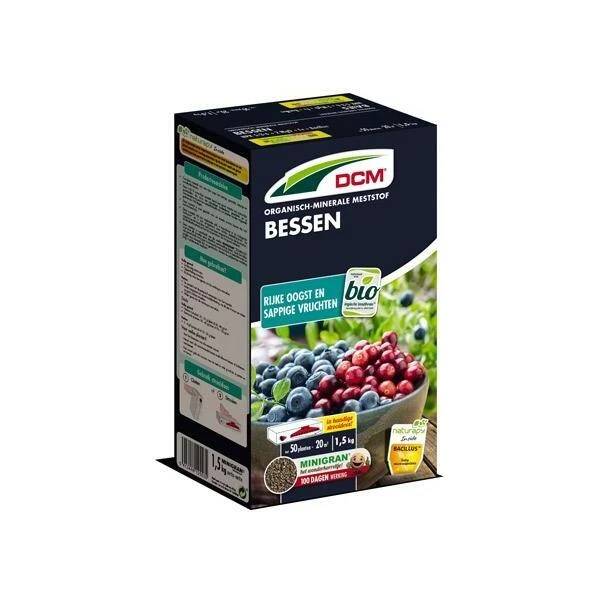 Bessen Meststof DCM BIO - 1,5 Kg 3 Bessen Meststof DCM BIO - 1,5 Kg