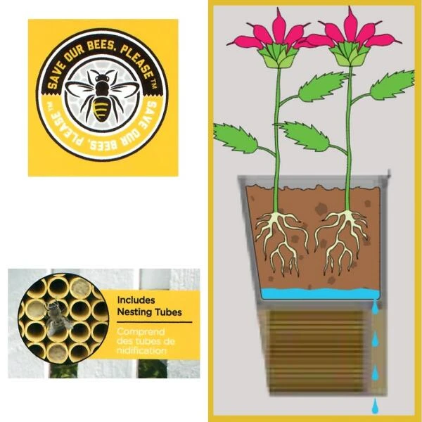 Bijenhuis En Bloembak: 2 In 1 4 Bijenhuis En Bloembak: 2 In 1 - Afbeelding 2