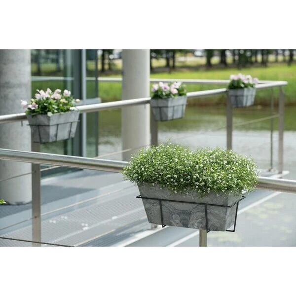 Bloembak Artstone Ella Grijs 55 × 17 × 17 Cm 4 Bloembak Artstone Ella Grijs 55 × 17 × 17 Cm - Afbeelding 2