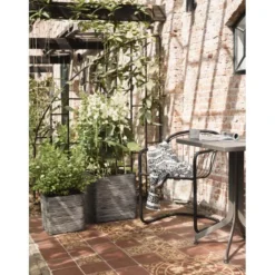 CAPI Bloembak Vierkant Rib NL 40 × 40 × 40 Cm - Antraciet -Aanbiedingen Intieme Eden Winkel bloembak rib 40x40x40cm antraciet 1636382884 1 600