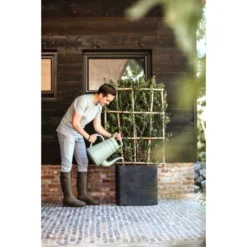 CAPI Bloembak Vierkant Rib NL 50 × 50 × 50 Cm - Zwart -Aanbiedingen Intieme Eden Winkel bloembak rib 50x50x50cm zwart 1636384450 1 600