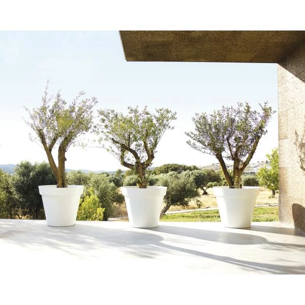 Bloempot Capri 60 Cm - Wit 5 Bloempot Capri 60 Cm - Wit - Afbeelding 3