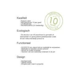 ECOPOTS Rotterdam - Grijs 50 Cm 9 ECOPOTS Rotterdam - Grijs 50 Cm -Aanbiedingen Intieme Eden Winkel bloempot eco vierkant 50 cm 1488370622 2 600