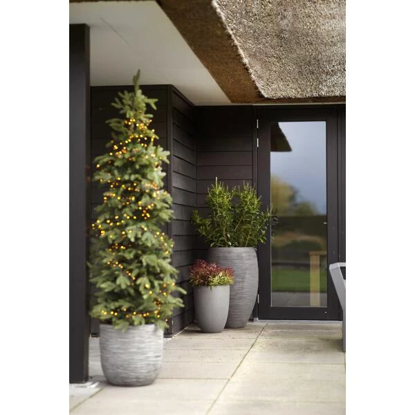 CAPI Bloempot Bol Rib NL 35 × 34 Cm - Antraciet 5 CAPI Bloempot Bol Rib NL 35 × 34 Cm - Antraciet - Afbeelding 3