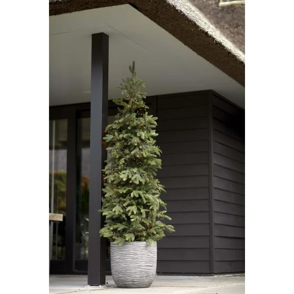 CAPI Bloempot Bol Rib NL 35 × 34 Cm - Antraciet 6 CAPI Bloempot Bol Rib NL 35 × 34 Cm - Antraciet - Afbeelding 4