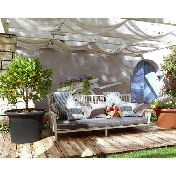 Bloempot Venezia 60 Cm - Antraciet 5 Bloempot Venezia 60 Cm - Antraciet - Afbeelding 3