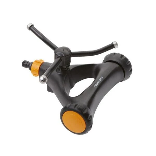 Fiskars Cirkelsproeier Op Wielen In Metaal 4 Fiskars Cirkelsproeier Op Wielen In Metaal - Afbeelding 2