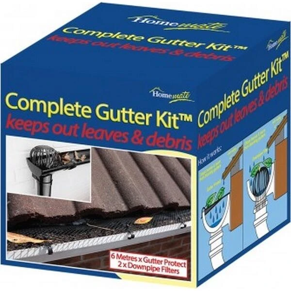 Dakgoot Beschermingsset Gaasrasters + Bladvangers 5 Dakgoot Beschermingsset Gaasrasters + Bladvangers - Afbeelding 3