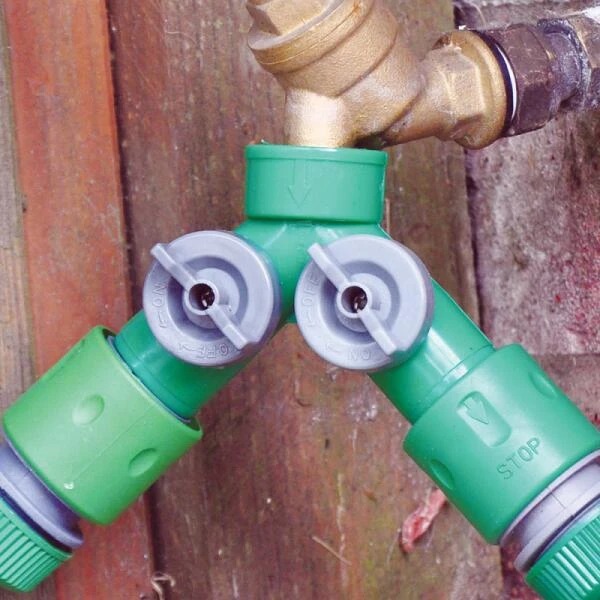 Dubbele Tuinslang Connector 4 Dubbele Tuinslang Connector - Afbeelding 2