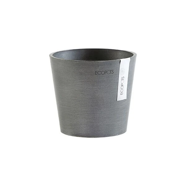 ECOPOTS Amsterdam Mini - Antraciet Ø 13 Cm 4 ECOPOTS Amsterdam Mini - Antraciet Ø 13 Cm - Afbeelding 2