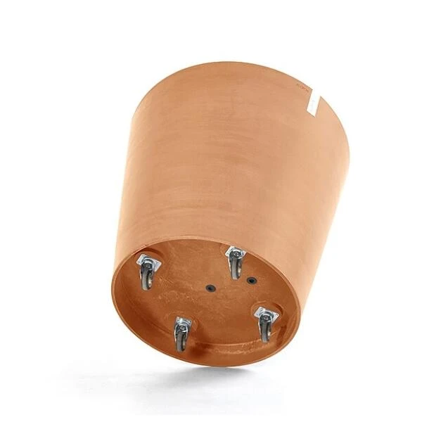 ECOPOTS Amsterdam Op Wielen - Terracotta Ø 60 Cm 4 ECOPOTS Amsterdam Op Wielen - Terracotta Ø 60 Cm - Afbeelding 2