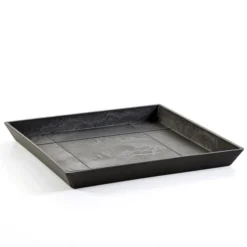 ECOPOTS Rotterdam Onderschotel - Antraciet 43 Cm