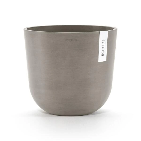 ECOPOTS Oslo Met Waterreservoir - Taupe Ø 25 Cm 3 ECOPOTS Oslo Met Waterreservoir - Taupe Ø 25 Cm