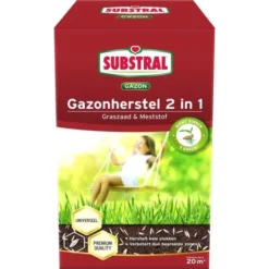 Substral Gazonherstel Graszaad + Mest 2-IN-1 - 20 M²