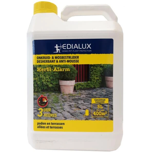 EDIALUX Herbi-alarm Paden En Terrassen - 5 Liter 3 EDIALUX Herbi-alarm Paden En Terrassen - 5 Liter