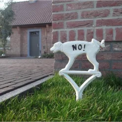 ESSCHERT DESIGN Hondenbordje Niet Plassen - Wit -Aanbiedingen Intieme Eden Winkel hondenbordje niet plassen wit 1484062485 2 600