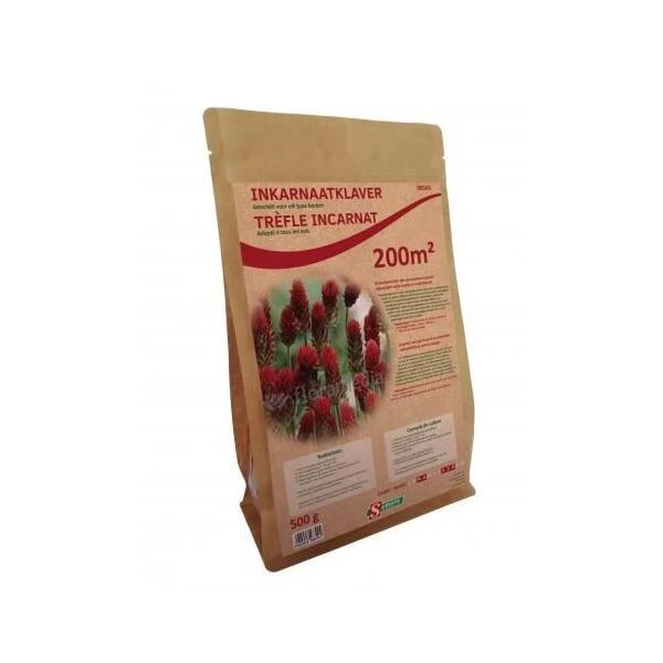 Inkarnaatklaver Groenbemester 500 G - 200 M² 3 Inkarnaatklaver Groenbemester 500 G - 200 M²