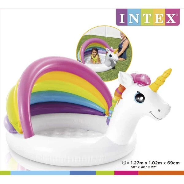 Intex Babyzwembadje Unicorn - 127 × 102 × 69 Cm 5 Intex Babyzwembadje Unicorn - 127 × 102 × 69 Cm - Afbeelding 3