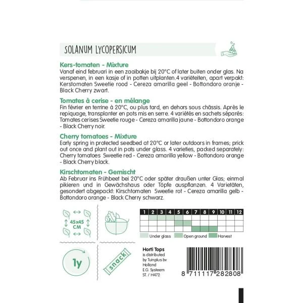 Kerstomaten Mix Cherry 4 Kerstomaten Mix Cherry - Afbeelding 2