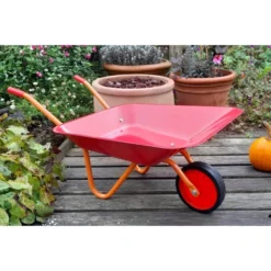 Kinderkruiwagen Metaal Rood