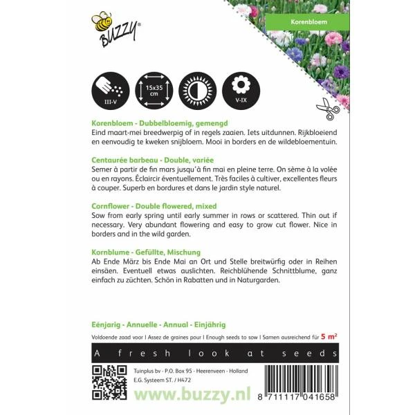 Korenbloem Mix - Centaurea Cyanus 4 Korenbloem Mix - Centaurea Cyanus - Afbeelding 2