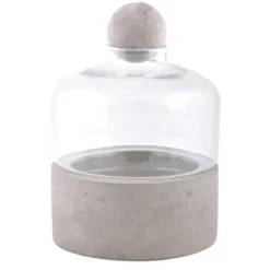 ESSCHERT DESIGN Kweekstolp Glas Op Betonbasis