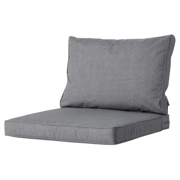 Madison Lounge Rugkussen Oxford Outdoor - Grijs 4 Madison Lounge Rugkussen Oxford Outdoor - Grijs - Afbeelding 2