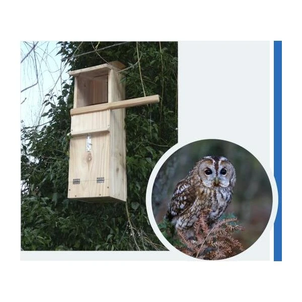 Uilenkast Bosuil - Cederhout 4 Uilenkast Bosuil - Cederhout - Afbeelding 2