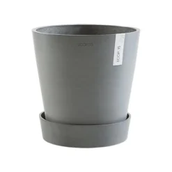 ECOPOTS Amsterdam Onderschotel Op Wielen - Grijs Ø 41,60 Cm -Aanbiedingen Intieme Eden Winkel onderschotel amsterdam wheels grijs 50 cm 1594026047 3 600