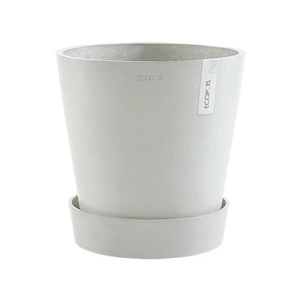 ECOPOTS Amsterdam Onderschotel Op Wielen - Witgrijs Ø 41,60 Cm 5 ECOPOTS Amsterdam Onderschotel Op Wielen - Witgrijs Ø 41,60 Cm - Afbeelding 3