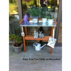 Houten Oppottafel Met Verzinkt Werkblad -Aanbiedingen Intieme Eden Winkel oppottafel hout verzinkt werkblad 1484055365 3 600