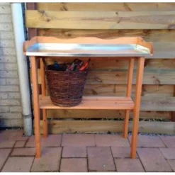 Houten Oppottafel Met Verzinkt Werkblad -Aanbiedingen Intieme Eden Winkel oppottafel hout verzinkt werkblad 1484055365 4 600