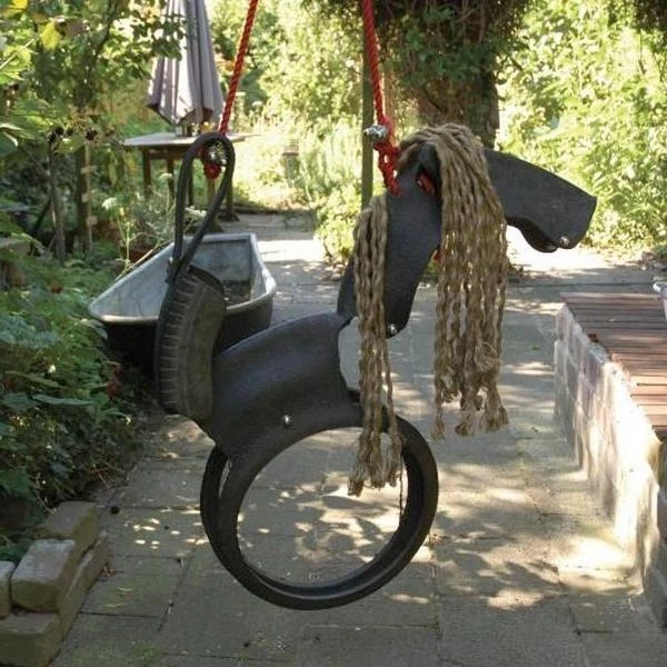 ESSCHERT DESIGN Paardenschommel Autoband 4 ESSCHERT DESIGN Paardenschommel Autoband - Afbeelding 2