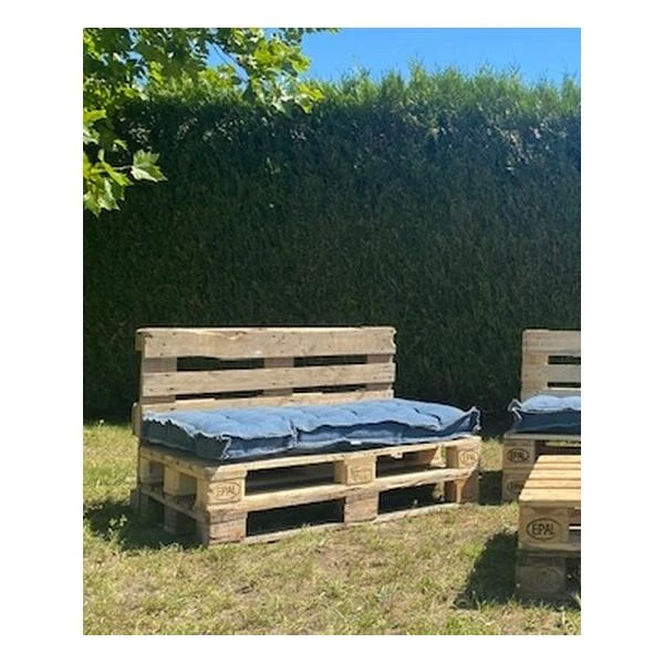 Palletkussen Blauw 80 × 120 Cm 4 Palletkussen Blauw 80 × 120 Cm - Afbeelding 2