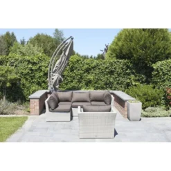 Parasol EASY SUN XL Premium Kit Ø 375 Cm - Taupe -Aanbiedingen Intieme Eden Winkel parasol easy sun xl 375 cm taupe 1615291667 4 600