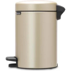 Pedaalemmer NewIcon BRABANTIA - 3 Liter Champagne -Aanbiedingen Intieme Eden Winkel pedaalemmer newicon 3 l champagne 1608033954 3 600