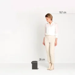 Pedaalemmer NewIcon BRABANTIA - 3 Liter Mat Zwart -Aanbiedingen Intieme Eden Winkel pedaalemmer newicon 3 l mat zwart 1608034899 2 600