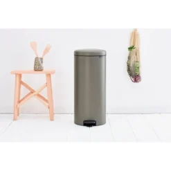 Pedaalemmer NewIcon BRABANTIA - 30 Liter Platinum -Aanbiedingen Intieme Eden Winkel pedaalemmer newicon 30 liter platinum 1608011499 3 600